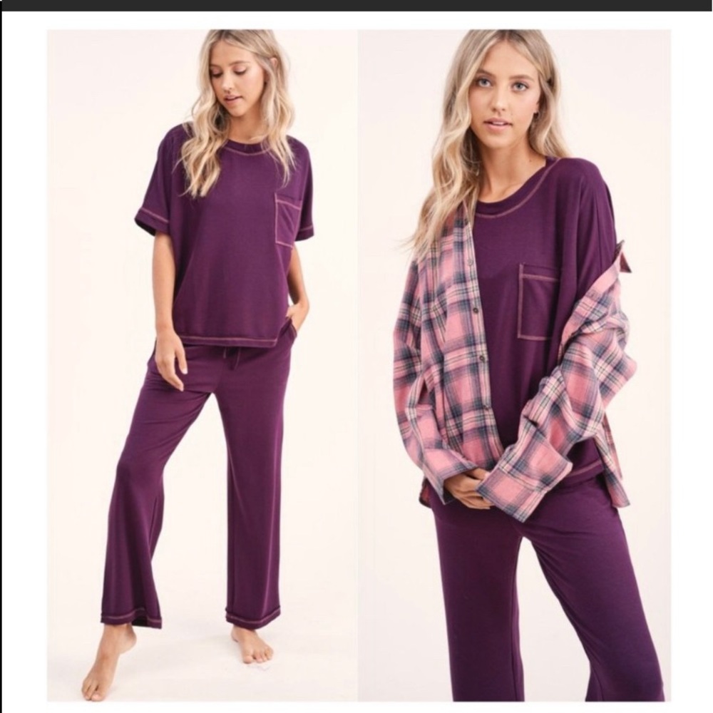 Cozy Plum Lounge Set